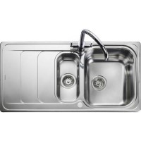 GRADE A1 - Rangemaster Houston 985x508 1.5 Bowl Stainless Steel