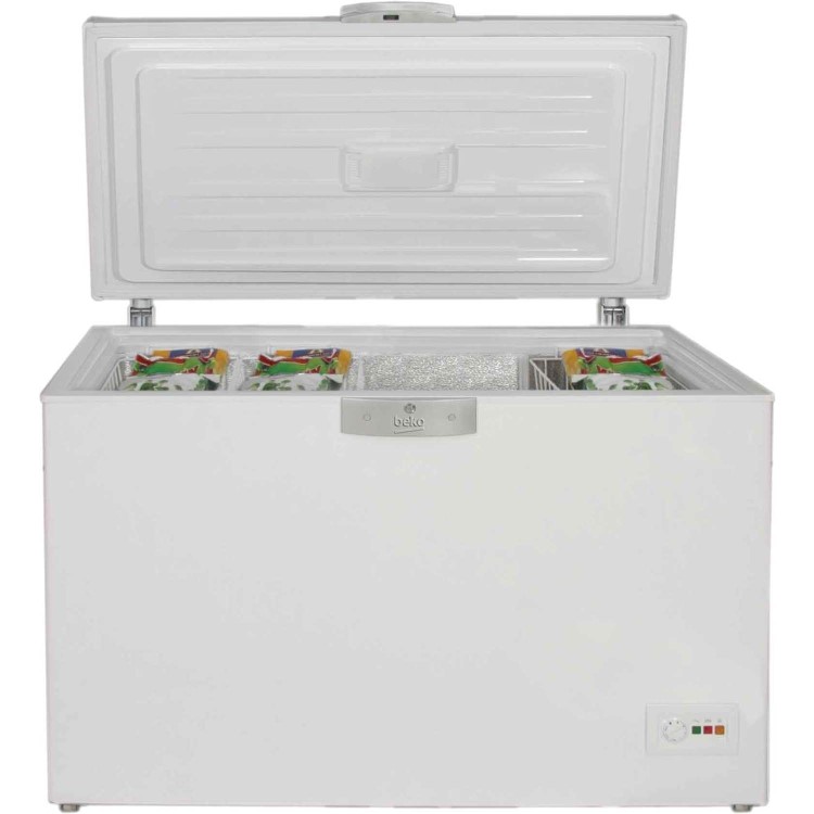 Beko HSA29530 284 Litre Chest Freezer 73cm Deep  129cm Wide - White