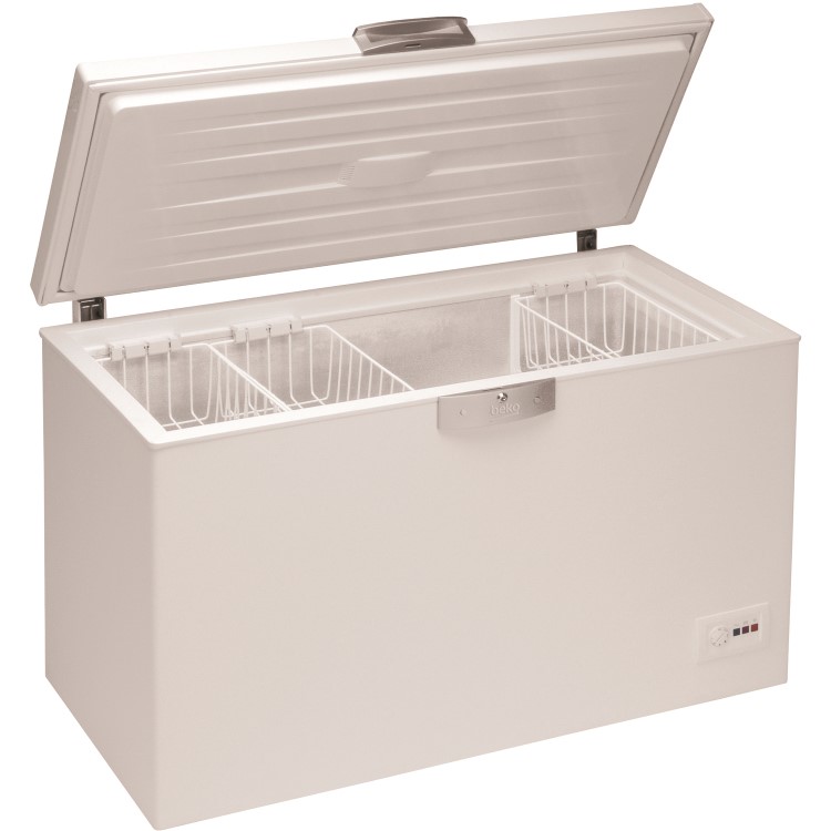 Beko HSA29530 284 Litre Chest Freezer 73cm Deep  129cm Wide - White