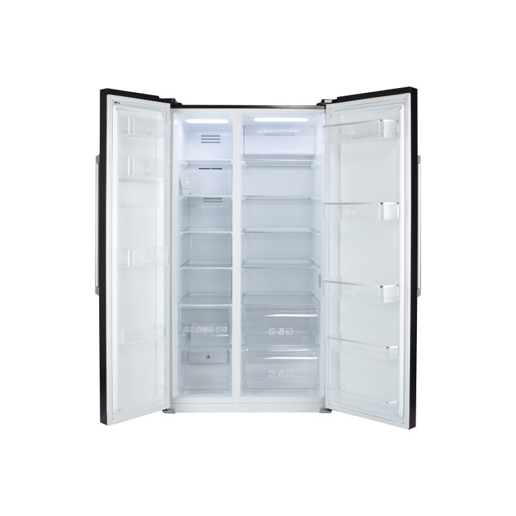 Hoover HSBSF178BK Side-by-side American Fridge Freezer - Black