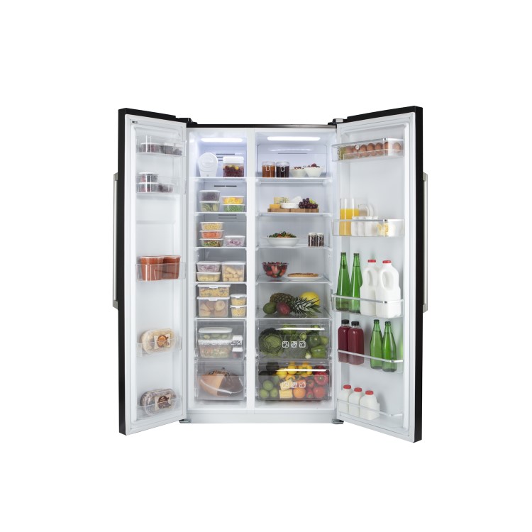 Hoover HSBSF178BK Side-by-side American Fridge Freezer - Black