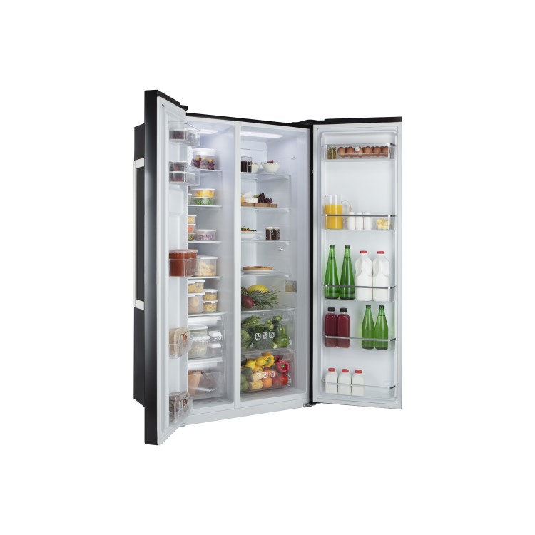 Hoover HSBSF178BK Side-by-side American Fridge Freezer - Black