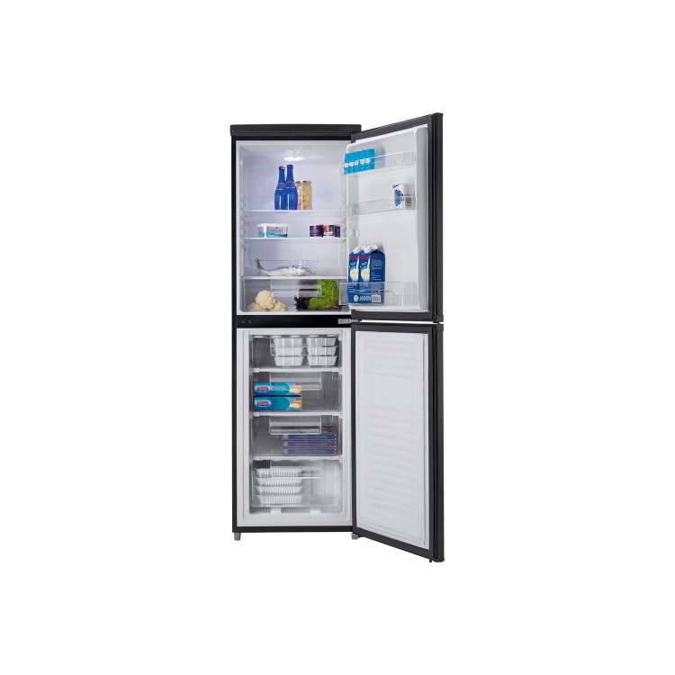 Hoover HSC17155BE 55cm Freestanding Fridge Freezer Black