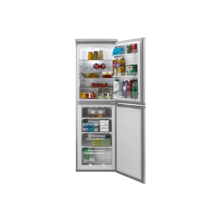GRADE A1 - Hoover HSC574W 174 x 55cm Static Freestanding Fridge Freezer - White
