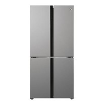 Hoover H-Fridge 700 567 Litre Four Door American Fridge Freezer - Silver