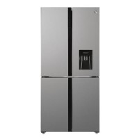 Hoover H-Fridge 700 563 Litre Four Door American Fridge Freezer - Silver