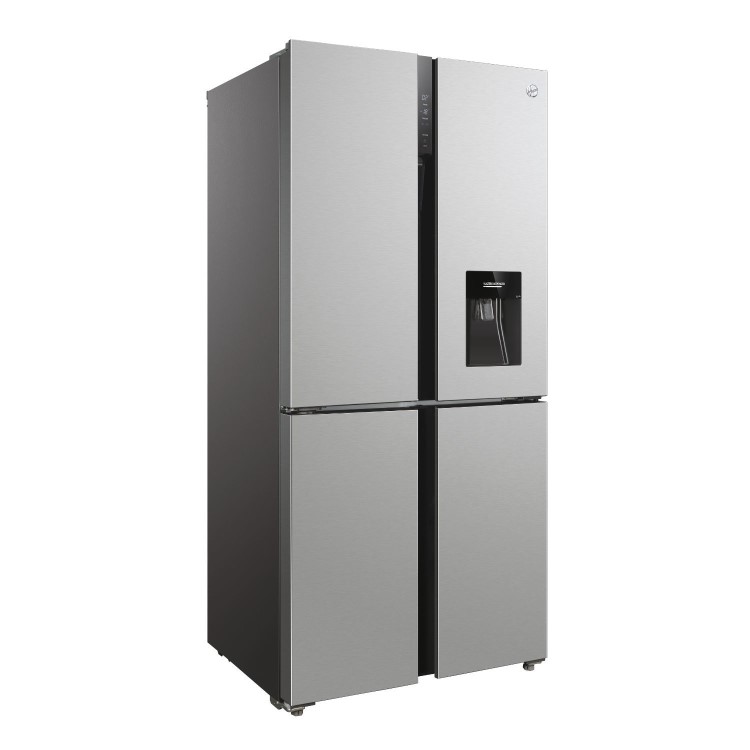 Hoover H-Fridge 700 563 Litre Four Door American Fridge Freezer - Silver