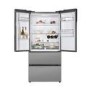 Hoover H-FRIDGE 700 MAXI 432 Litre French Style American Fridge Freezer - Silver