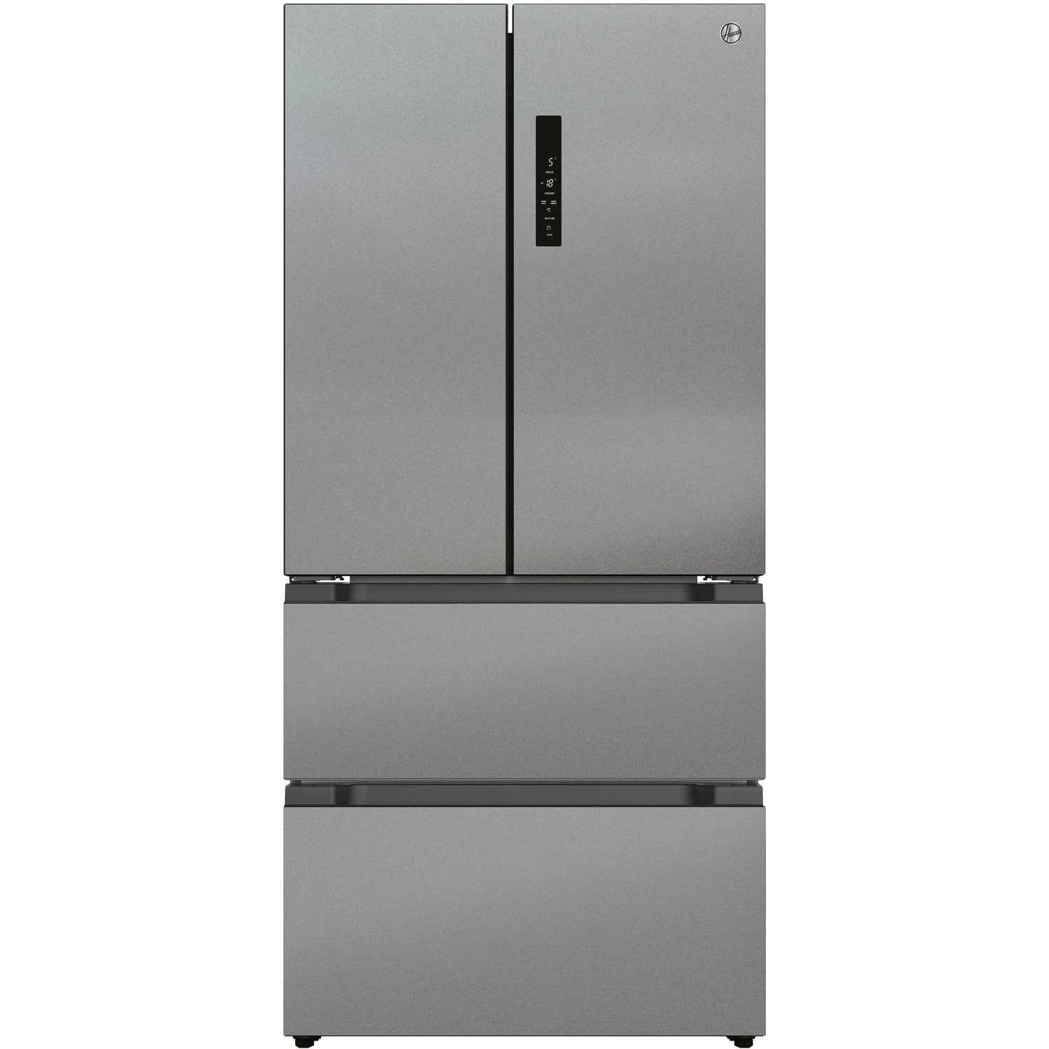 Hoover 436 Litre American Fridge Freezer - Stainless Steel