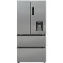 Hoover 432 Litre French Style American Fridge Freezer - Stainless Steel