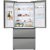 Hoover 432 Litre French Style American Fridge Freezer - Stainless Steel