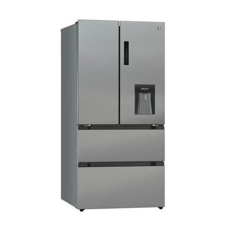 Hoover 432 Litre French Style American Fridge Freezer - Stainless Steel