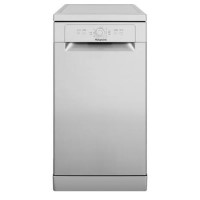 GRADE A2 - Hotpoint HSFE1B19S Aquarius Slimline Freestanding Dishwasher - Silver