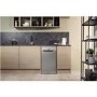 GRADE A2 - Hotpoint HSFE1B19S Aquarius Slimline Freestanding Dishwasher - Silver