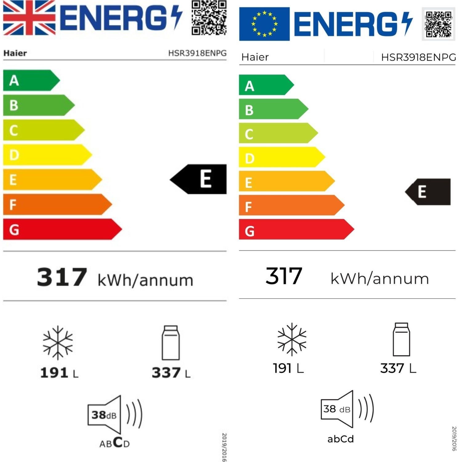 Haier 528 Litre SideBySide American Fridge Freezer Silver