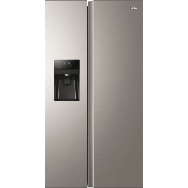 Haier 521 Litre Side By Side American Fridge Freezer Silver