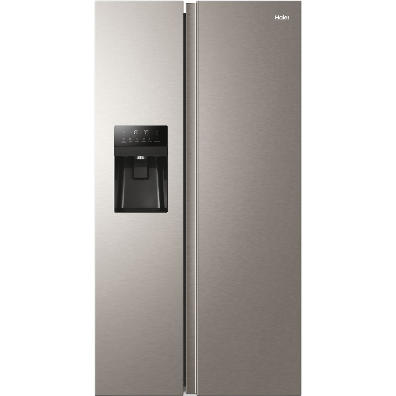 Refurbished Haier HSR3918FIMP 521 Litre American Fridge Freezer Silver