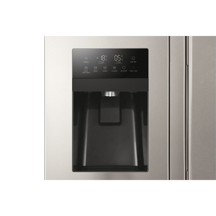 Haier 521 Litre Side By Side American Fridge Freezer - Silver