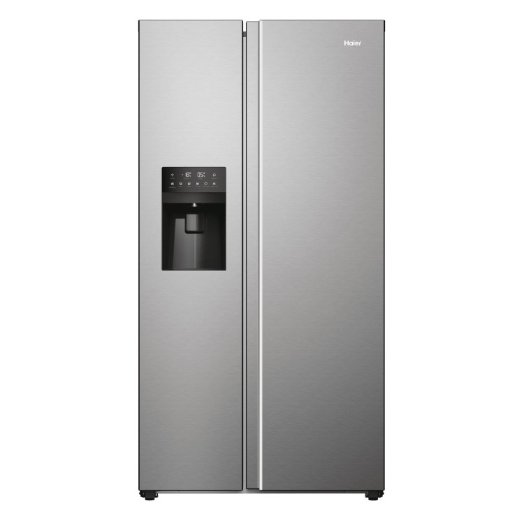Refurbished Haier Series 5 HSR5918DIMP Freestanding 511 Litre Frost Free American Fridge Freezer Stainless Steel