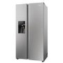 Refurbished Haier Series 5 HSR5918DIMP Freestanding 511 Litre Frost Free American Fridge Freezer Stainless Steel