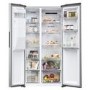 Refurbished Haier Series 5 HSR5918DIMP Freestanding 511 Litre Frost Free American Fridge Freezer Stainless Steel