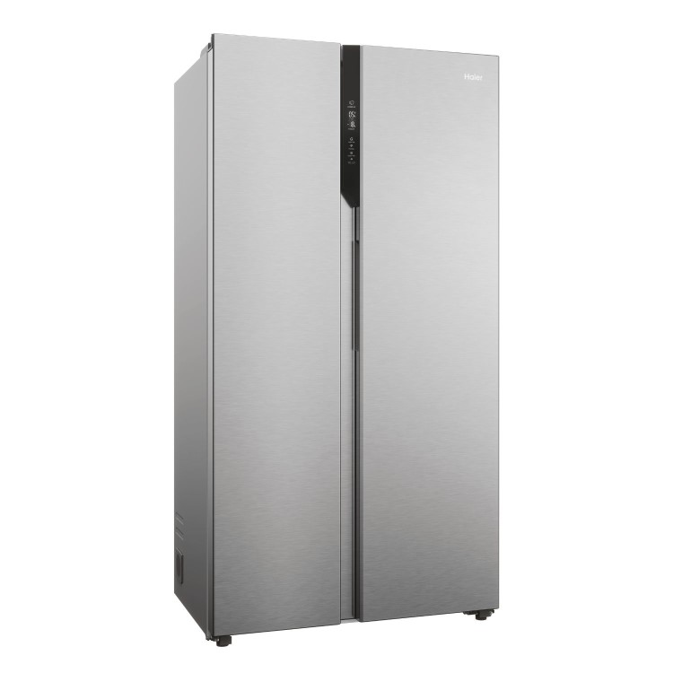 Haier Series 3 528 Litre Side-by-Side American Fridge Freezer - Stainless Steel
