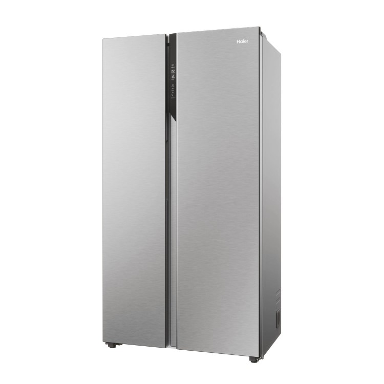 Haier Series 3 528 Litre Side-by-Side American Fridge Freezer - Stainless Steel