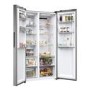 Haier Series 3 528 Litre Side-by-Side American Fridge Freezer - Stainless Steel