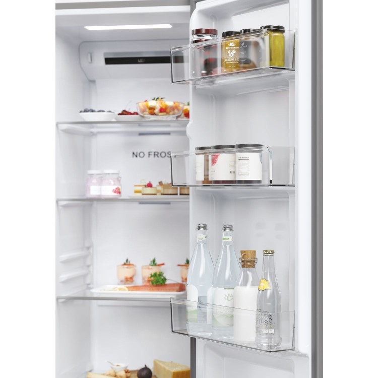 Haier Series 3 528 Litre Side-by-Side American Fridge Freezer - Stainless Steel