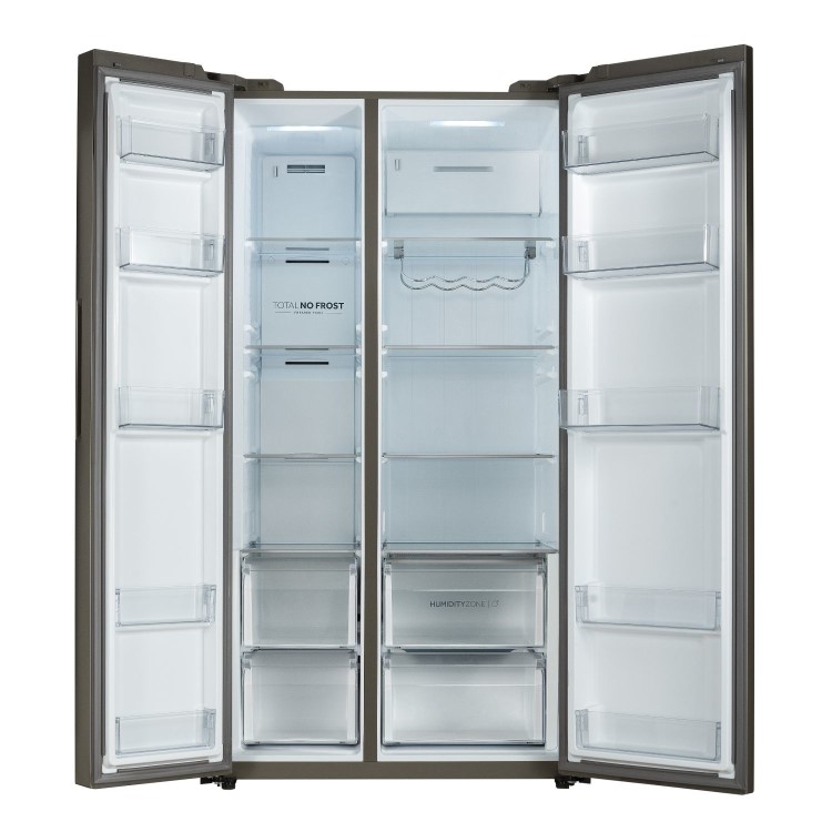 Haier Series 5 615 Litre Side-by-Side American Fridge Freezer - Stainless Steel