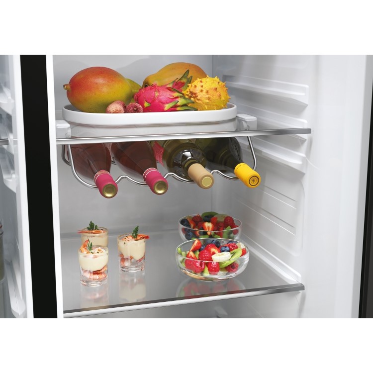 Haier SBS 90 Series 5 601 Litre Side By Side American Fridge Freezer - Black