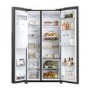 Haier SBS 90 Series 5 601 Litre Side By Side American Fridge Freezer - Black