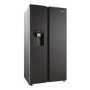 Haier SBS 90 Series 5 601 Litre Side By Side American Fridge Freezer - Black