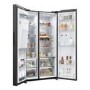 Haier SBS 90 Series 5 601 Litre Side By Side American Fridge Freezer - Black