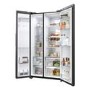 Haier SBS 90 Series 5 601 Litre Side By Side American Fridge Freezer - Black