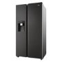 Haier Series 7 601 Litre Side-by-Side American Fridge Freezer - Black