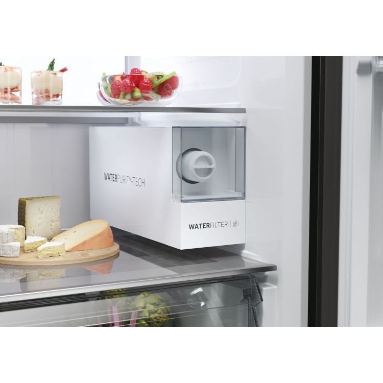 Haier Series 7 601 Litre Side-by-Side American Fridge Freezer - Black