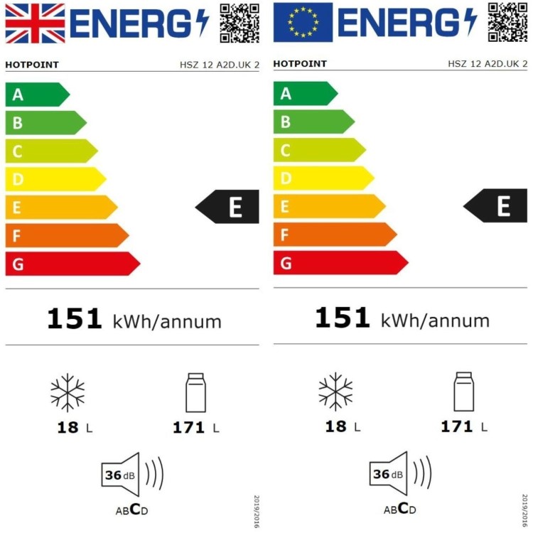 Hotpoint 171 Litre In-column Integrated Fridge with Ice Box