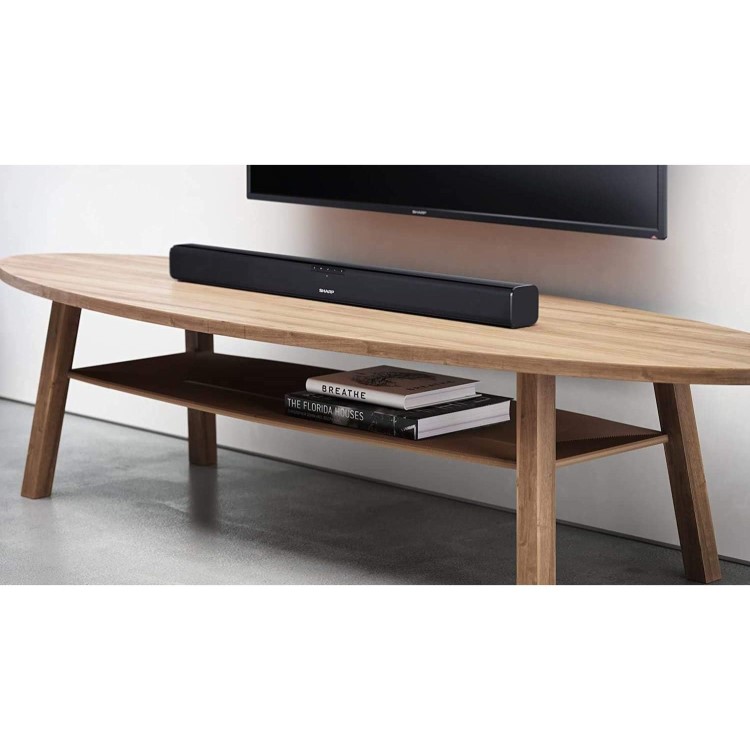 Sharp HT-SB110 Wireless 2ch 90W Slim Bluetooth Soundbar - Black