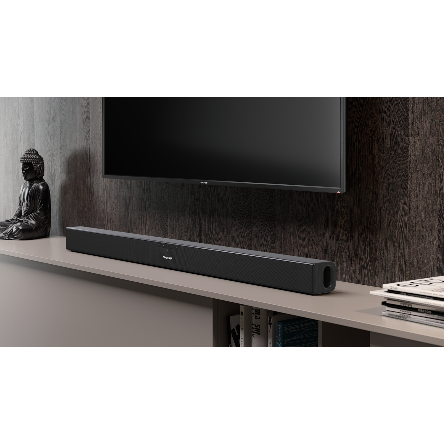 sharp 2.0 slim soundbar 150w