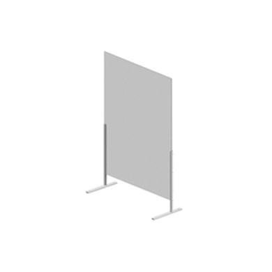 Hygiene Tech Protective Screen Perspex 1 Metre High Free Standing - 100cm x 75cm x 4mm