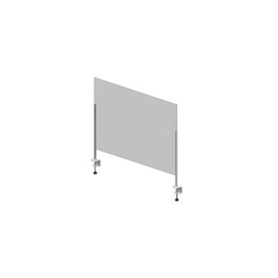 Hygiene Tech Protective Screen Perspex 0.5M High with Desk Clamps 50cm x 75cm x 4mm