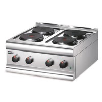 Lincat HT6 Silverlink 600 4 Plate Countertop Boiling Top - 7kW, 1 Phase/3 Phase