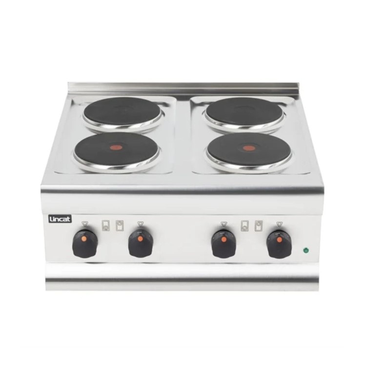 Lincat HT6 Silverlink 600 4 Plate Countertop Boiling Top - 7kW, 1 Phase/3 Phase