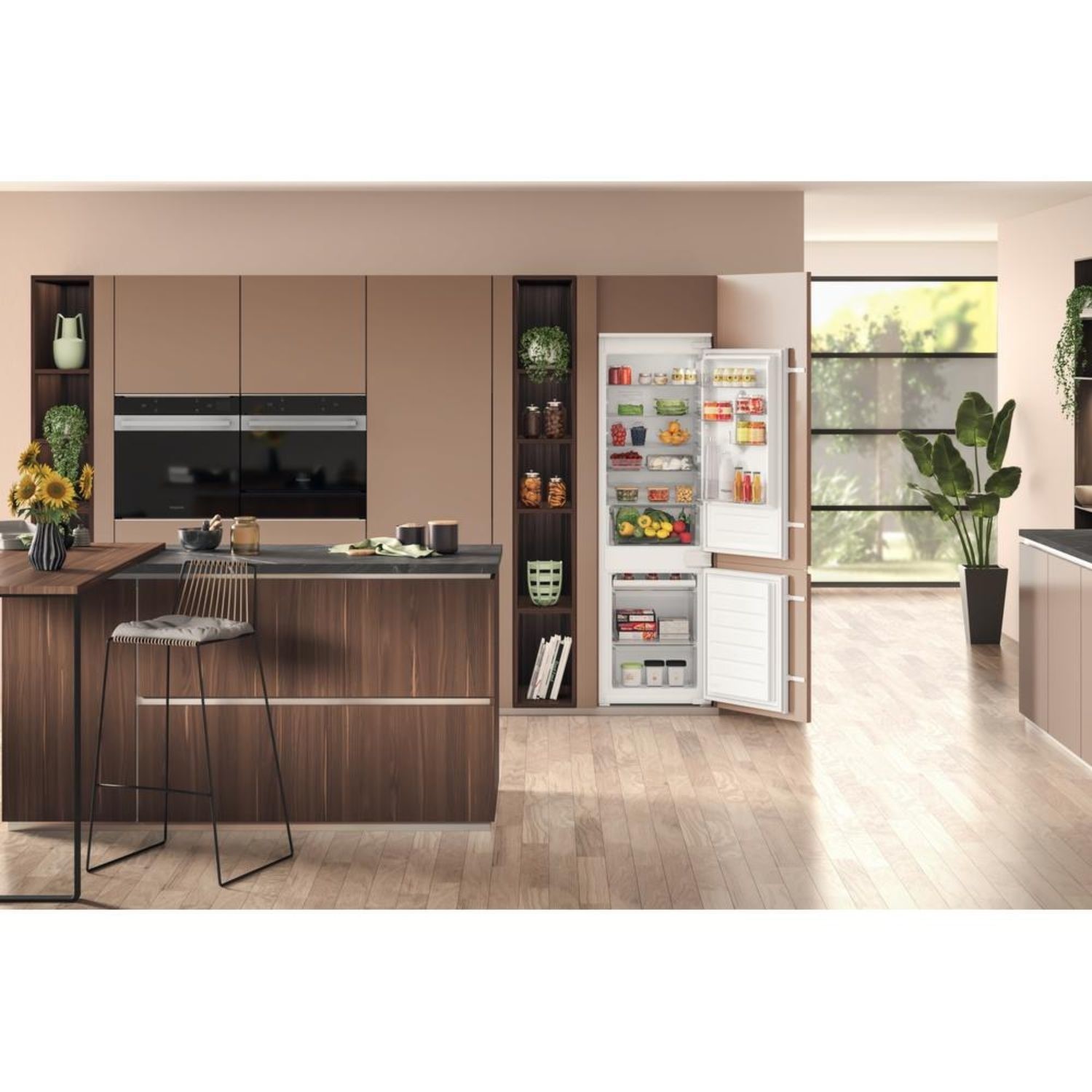 B&Q - Htc18D011A1White 70/30 Built In Static Fridge Freezer273L CapacityE Energy Rating - Image 6