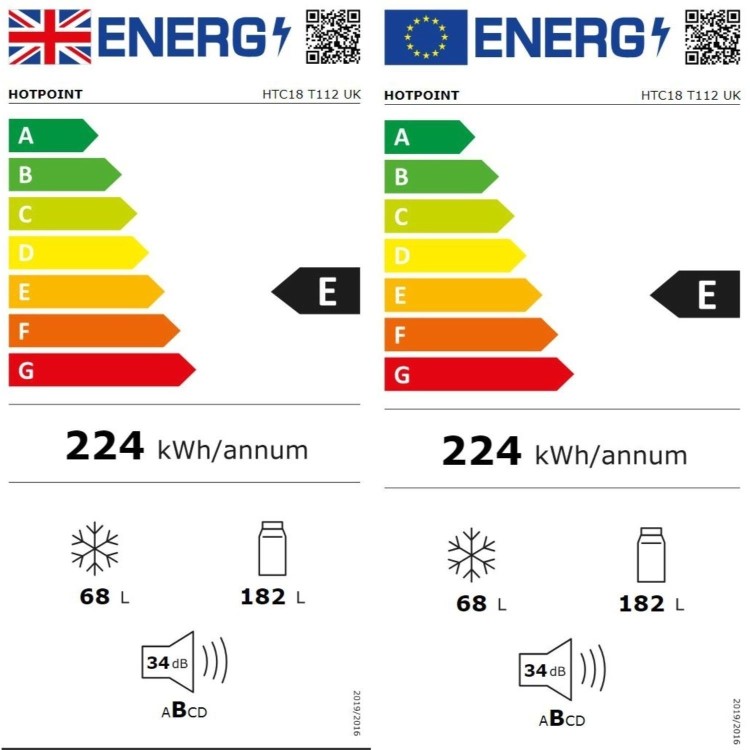 Hotpoint 250 Litre 70/30 Integrated Fridge Freezer