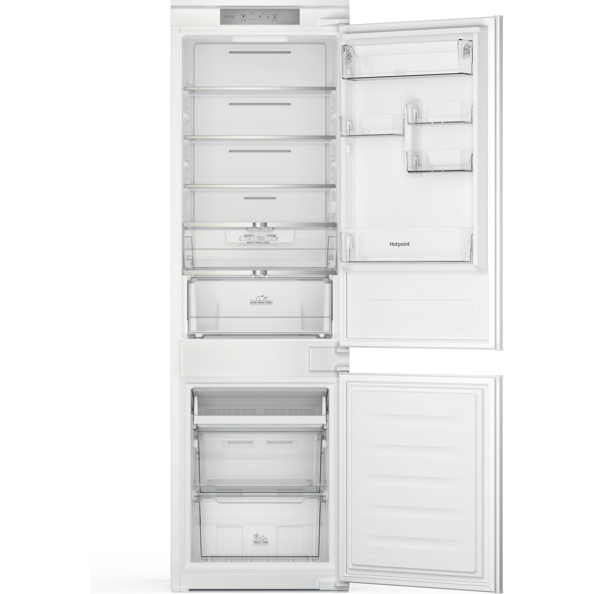 Indesit White Hotpoint 250 Litre 70/30 Integrated Fridge Freezer Size 54.5