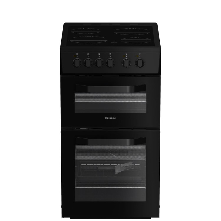 Hotpoint 50cm Electric Cooker - Black