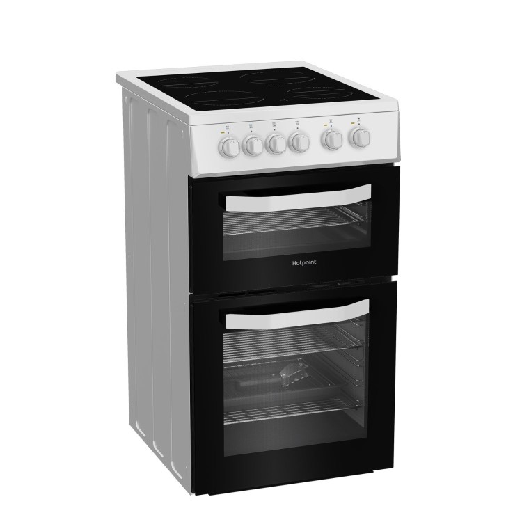 Hotpoint 50cm Electric Cooker - White