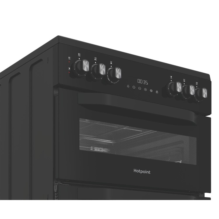 Hotpoint 50cm Electric Cooker - Black